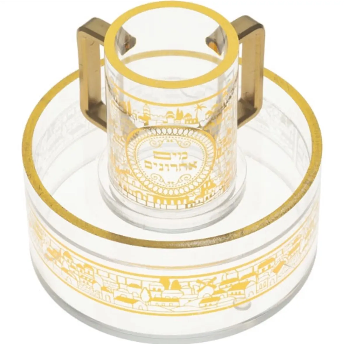 סט מים אחרונים מאקריליק - זהב