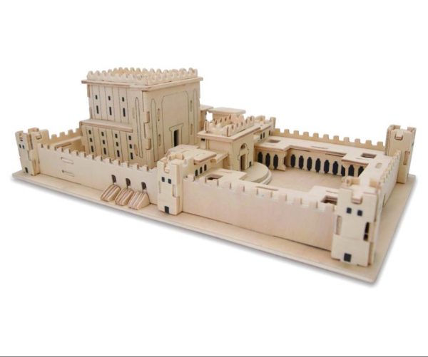 פאזל עץ תלת מימד "בית מקדש" 25x15x10 ס"מ